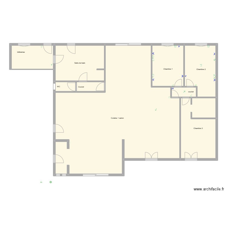 yohann. Plan de 9 pièces et 183 m2