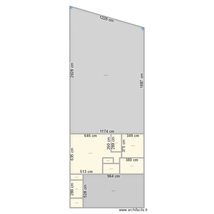 maison. Plan de 11 pièces et 352 m2