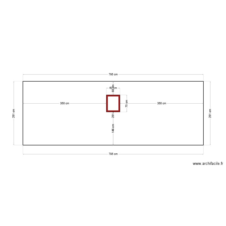 Façade rose EST. Plan de 0 pièce et 0 m2