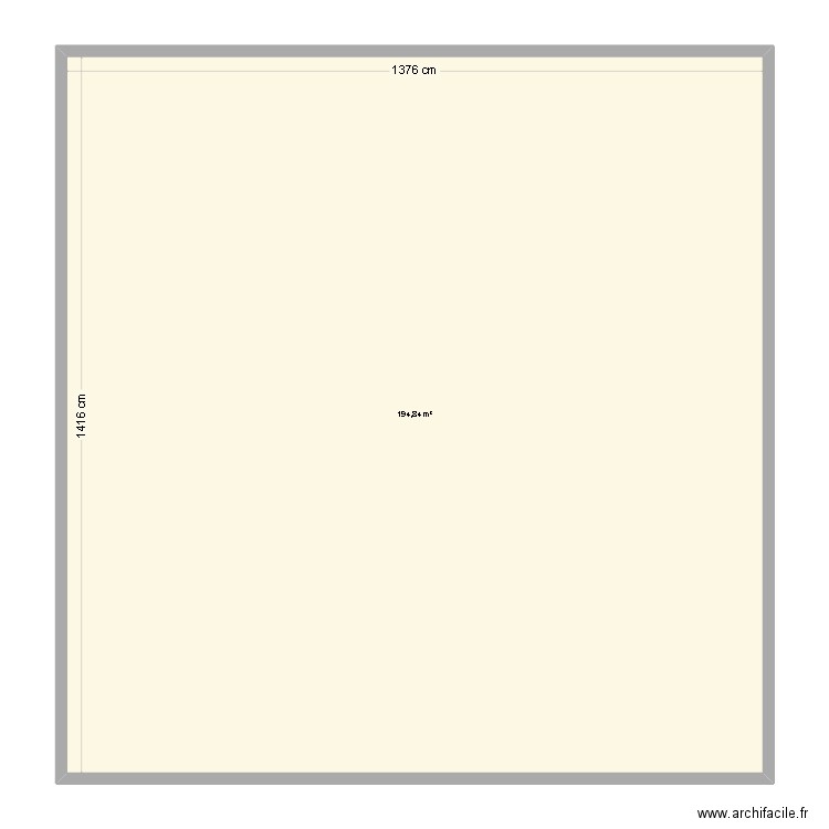 Rez de chaussée. Plan de 1 pièce et 195 m2