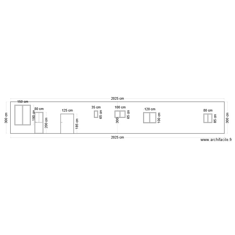 FACADE NORD. Plan de 0 pièce et 0 m2