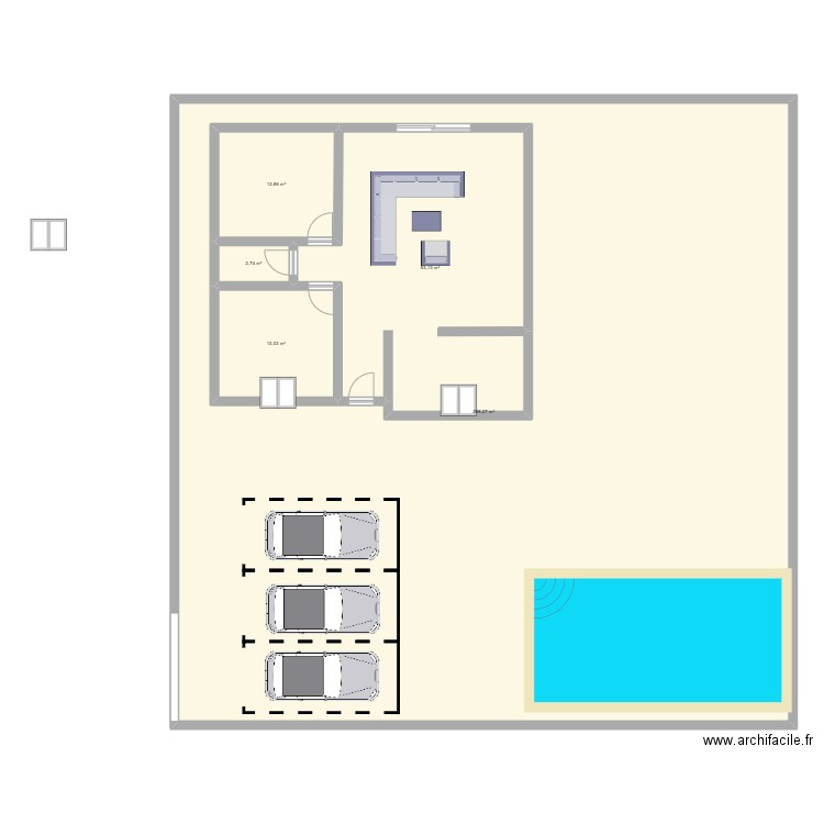 PLAN NDJILI BRASSERIE . Plan de 5 pièces et 477 m2