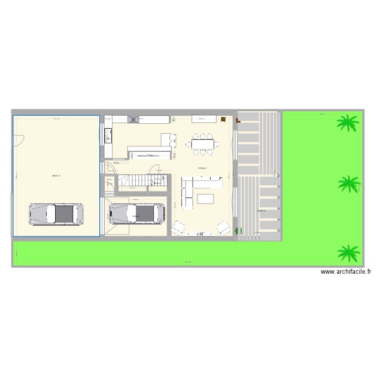 paray. Plan de 17 pièces et 656 m2