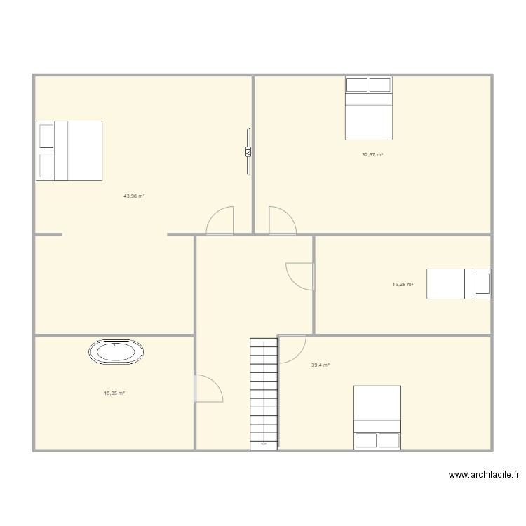 celine. Plan de 5 pièces et 147 m2