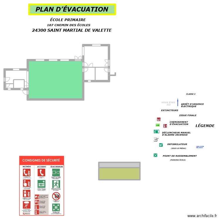 SMV CANTINE  EVAC. Plan de 10 pièces et 248 m2