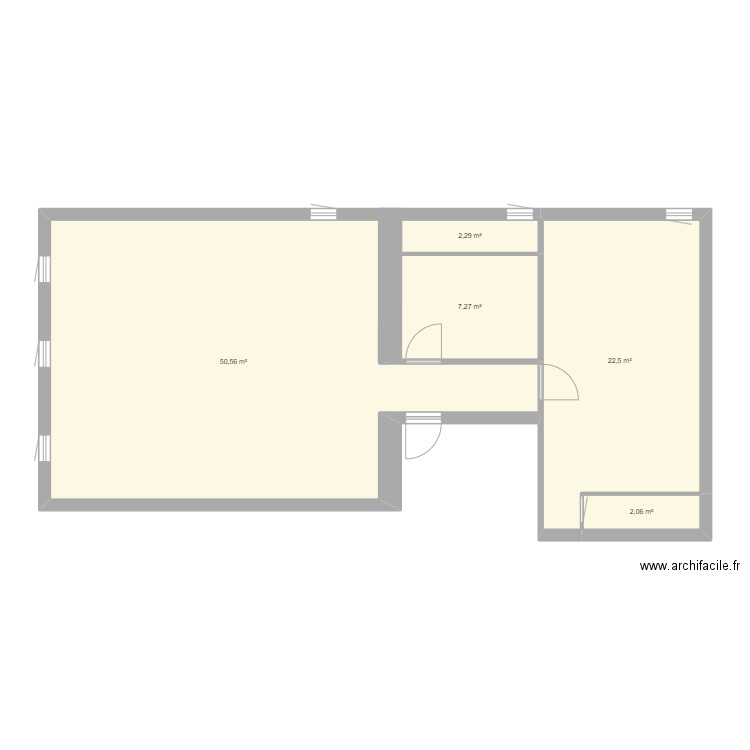 saint symphorien. Plan de 5 pièces et 85 m2