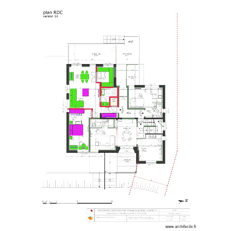 catherine corinne 28 MAI. Plan de 1 pièce et 1 m2