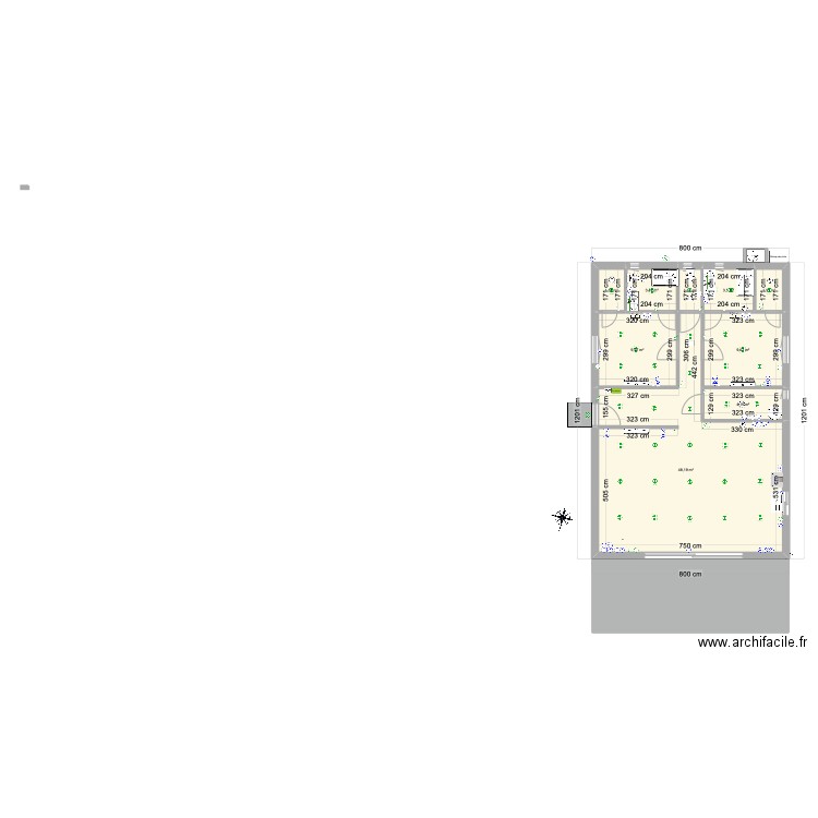 Maison plan de base VF. Plan de 9 pièces et 84 m2