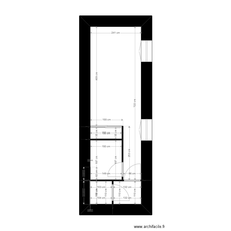 st val. Plan de 7 pièces et 42 m2