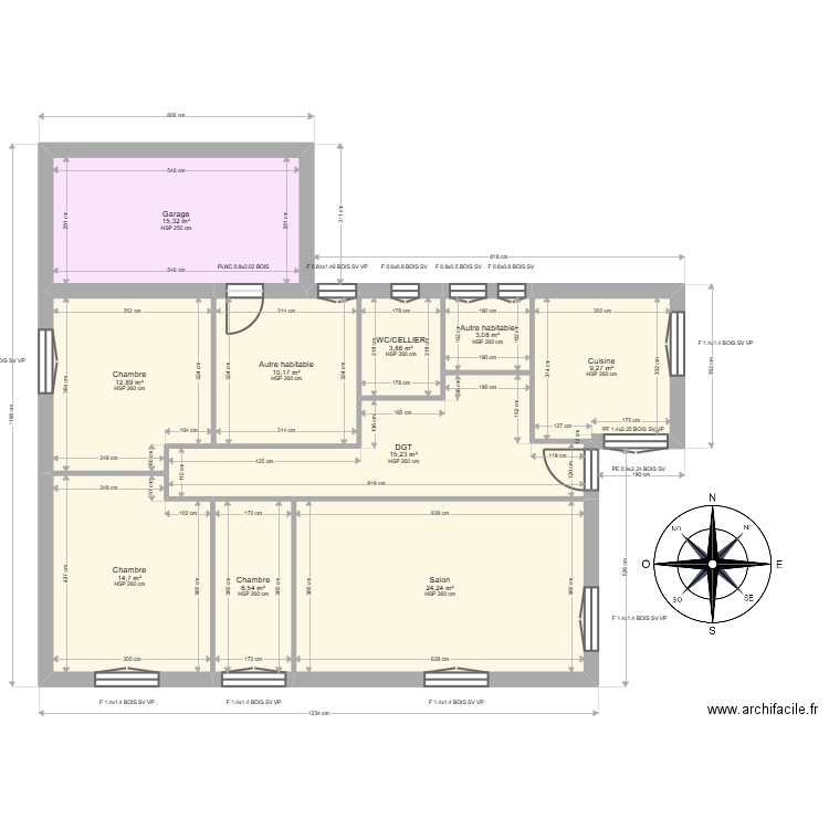 ML25001074 BEAUVAL. Plan de 10 pièces et 115 m2