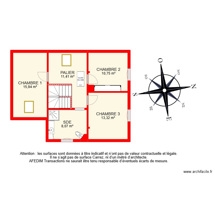 BI17330 -. Plan de 26 pièces et 177 m2