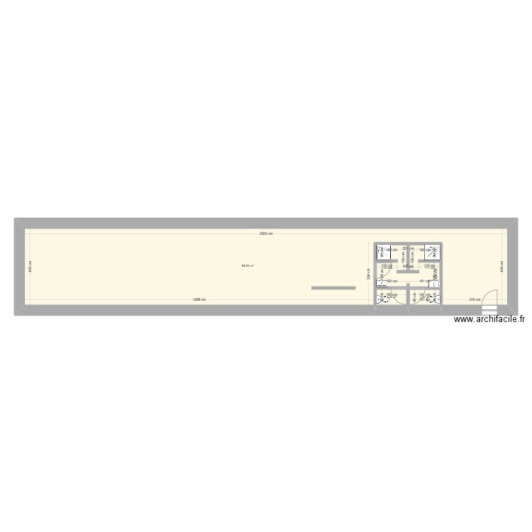 projet Q1 bac1 Abrit Velo. Plan de 4 pièces et 98 m2