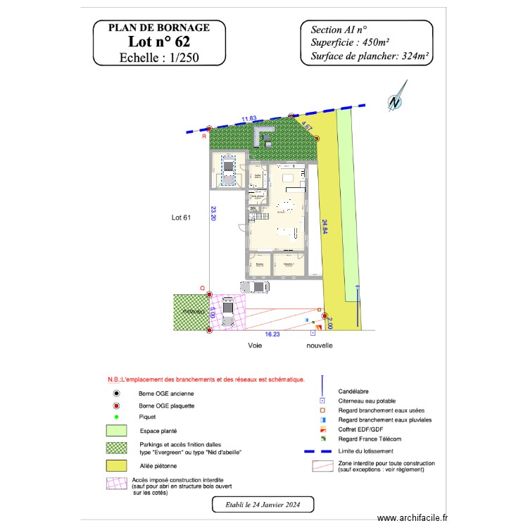 Maison 2. Plan de 7 pièces et 143 m2