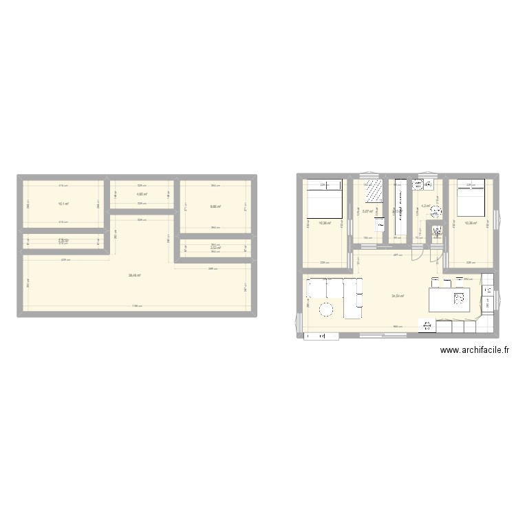 maison 2. Plan de 13 pièces et 138 m2