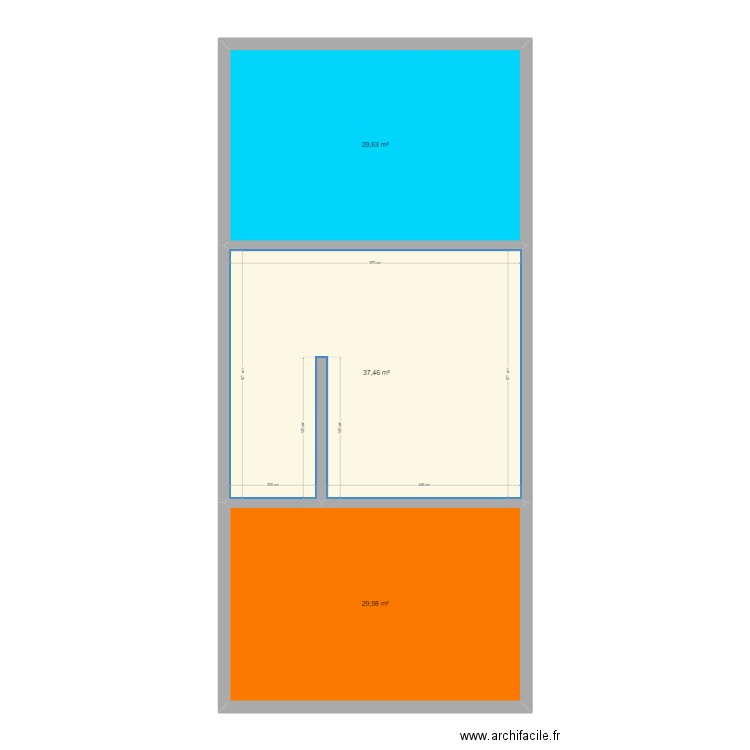 V1.1. Plan de 3 pièces et 97 m2