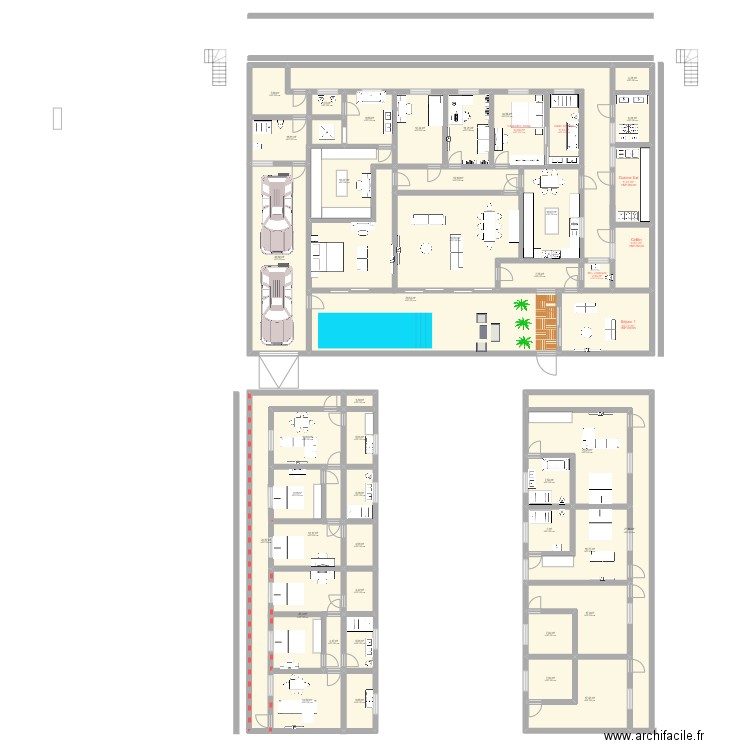 my home 2. Plan de 45 pièces et 652 m2