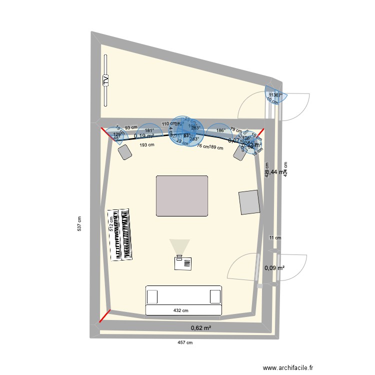 studio carpediem. Plan de 7 pièces et 30 m2