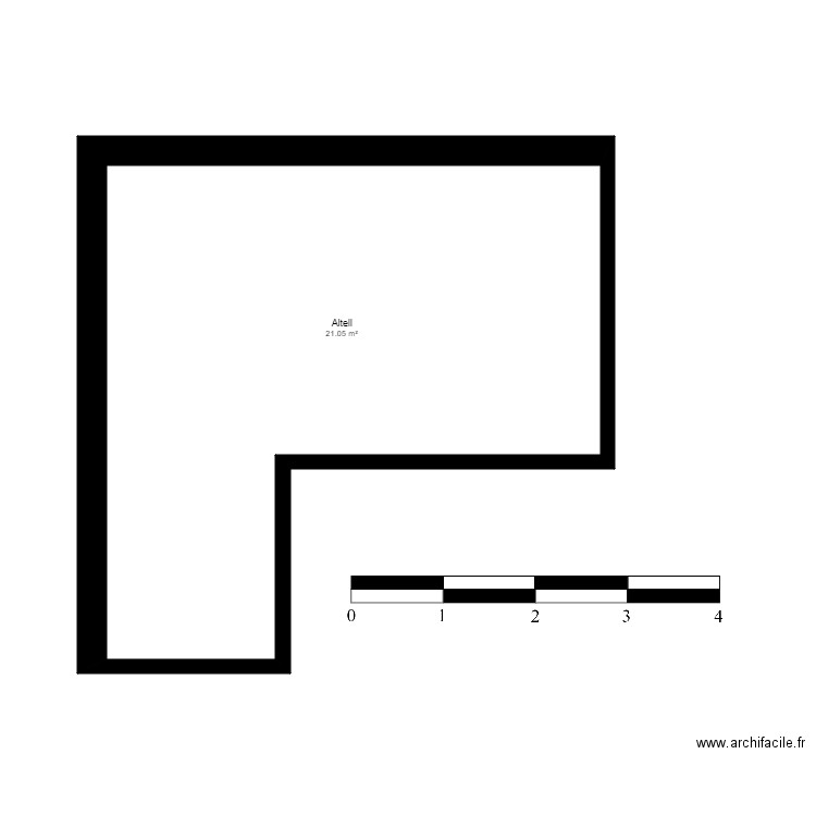 (ALTELL) C.R. LES TERRASSES DEL TARTER, ED. B, 4-1. EL TARTER, CANILLO. Plan de 1 pièce et 21 m2