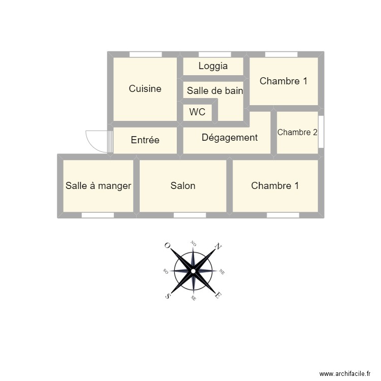 PLAN 2405 COUSIN. Plan de 11 pièces et 10 m2