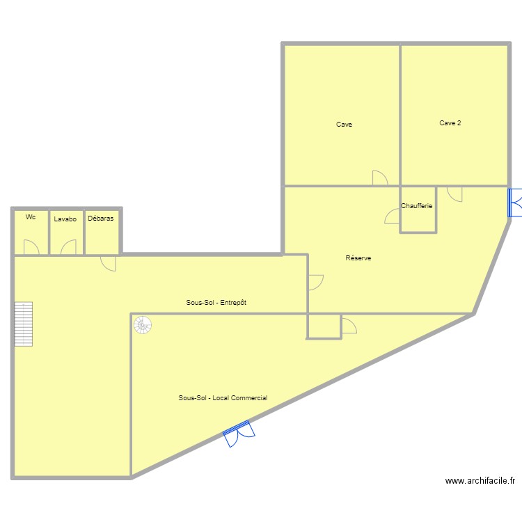 plan 1 gex . Plan de 6 pièces et 794 m2