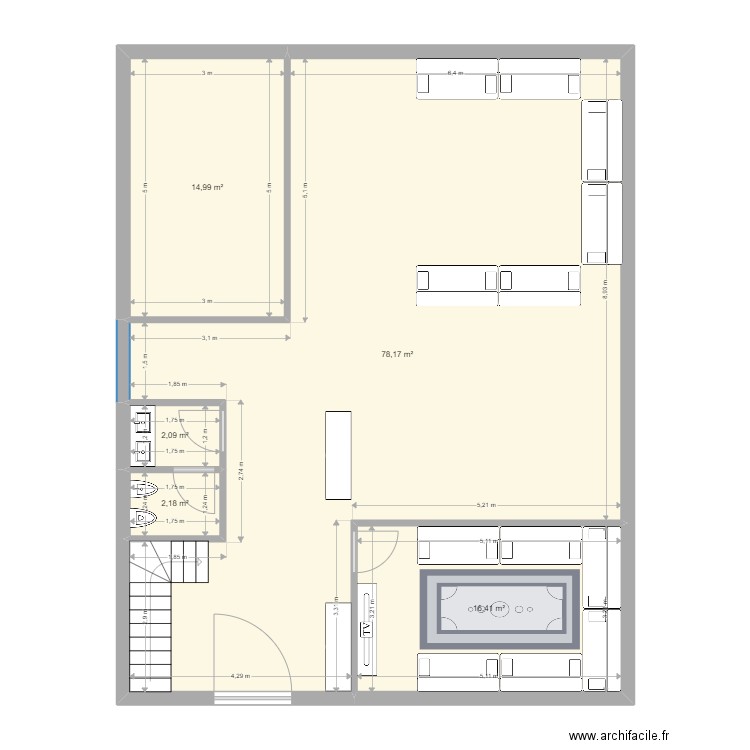 OREE DES BOIS. Plan de 5 pièces et 114 m2