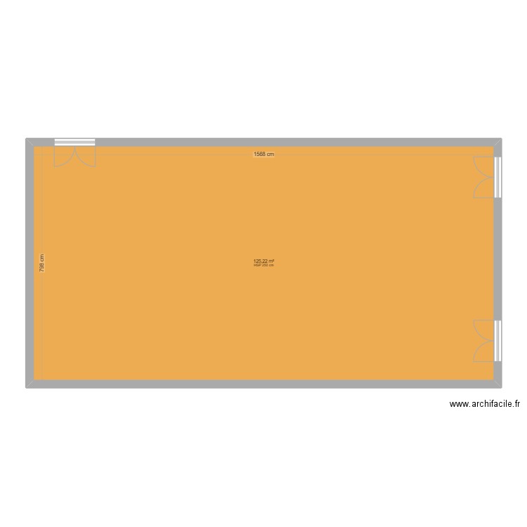 toboggan noel. Plan de 1 pièce et 125 m2