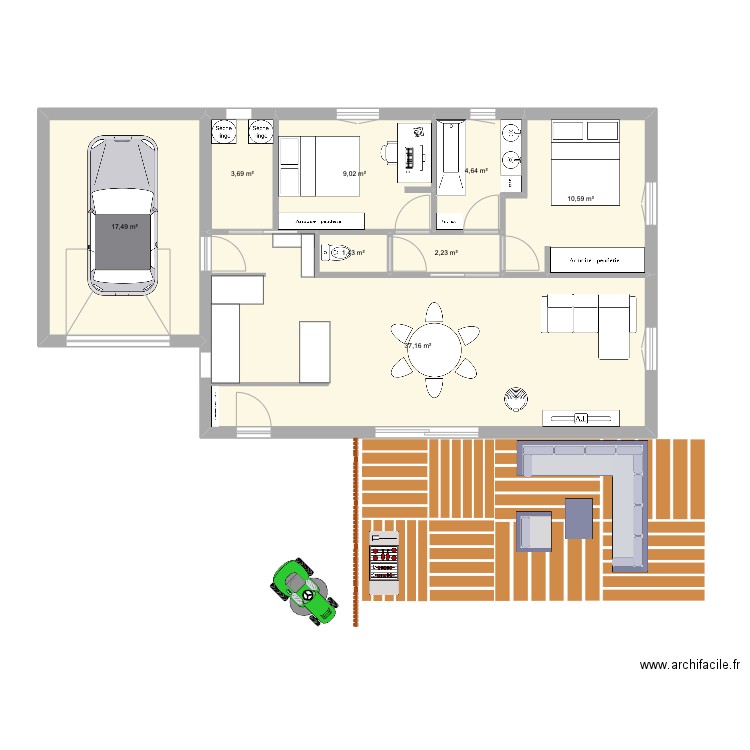 couicZIPPIC. Plan de 8 pièces et 86 m2