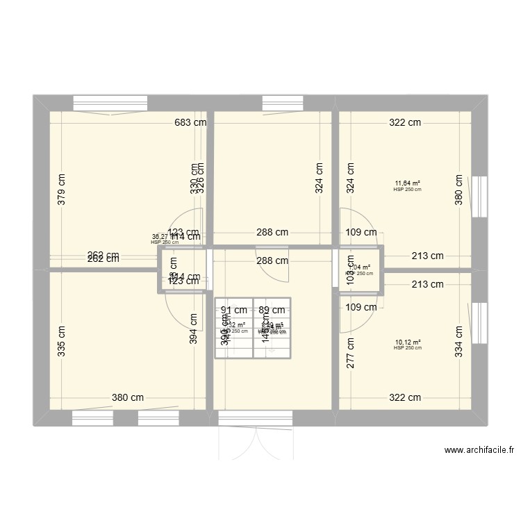 Ensival. Plan de 10 pièces et 144 m2