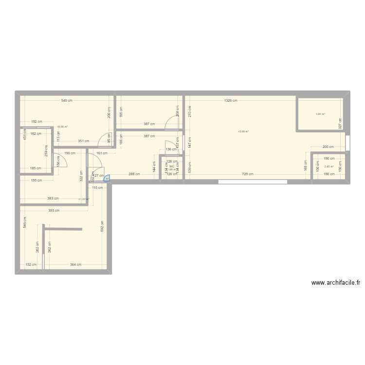 clément 2. Plan de 6 pièces et 119 m2