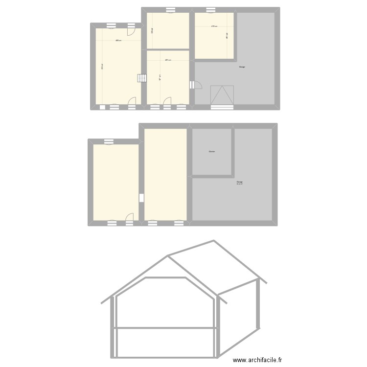 THIERIOT. Plan de 8 pièces et 322 m2