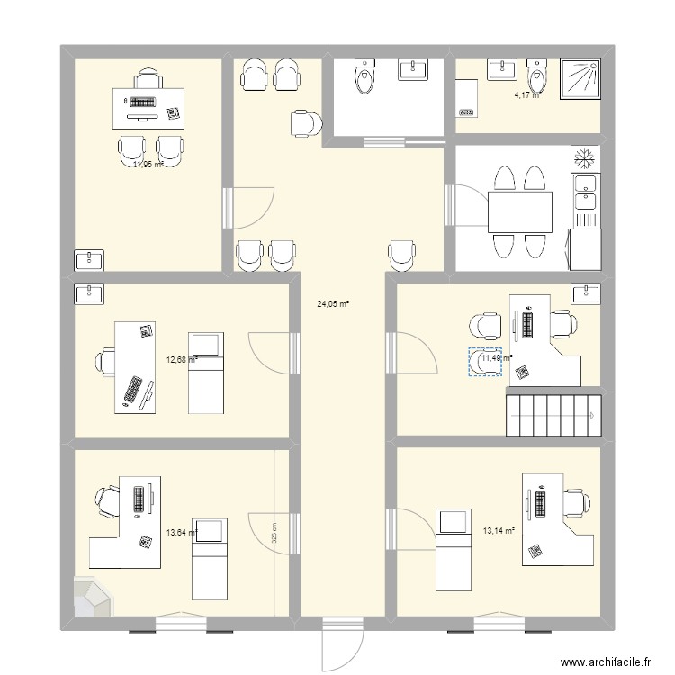 Cabinet médical. Plan de 0 pièce et 0 m2