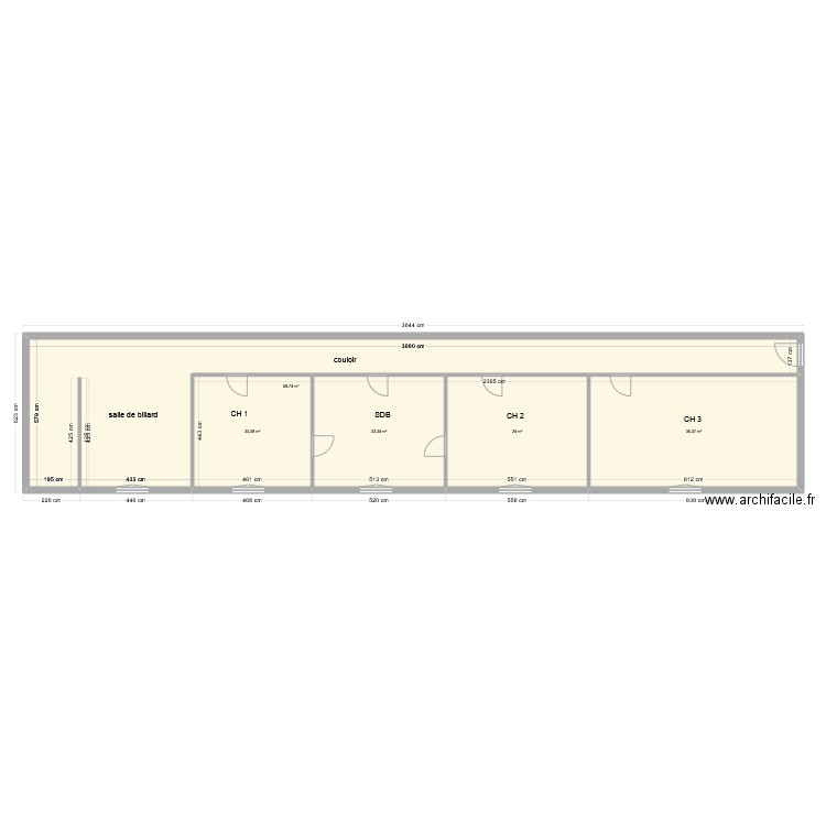 rougegrez quentin 1. Plan de 5 pièces et 171 m2