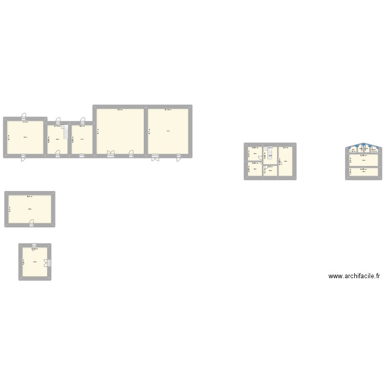 Baptiste. Plan de 18 pièces et 422 m2