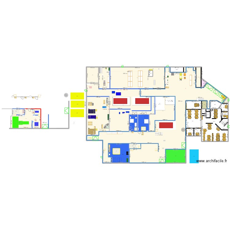 ohm rdc mise à jour². Plan de 35 pièces et 3176 m2