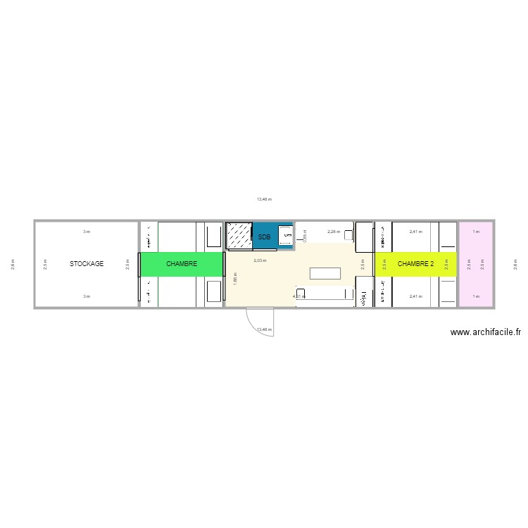 semi twr 2024. Plan de 6 pièces et 33 m2