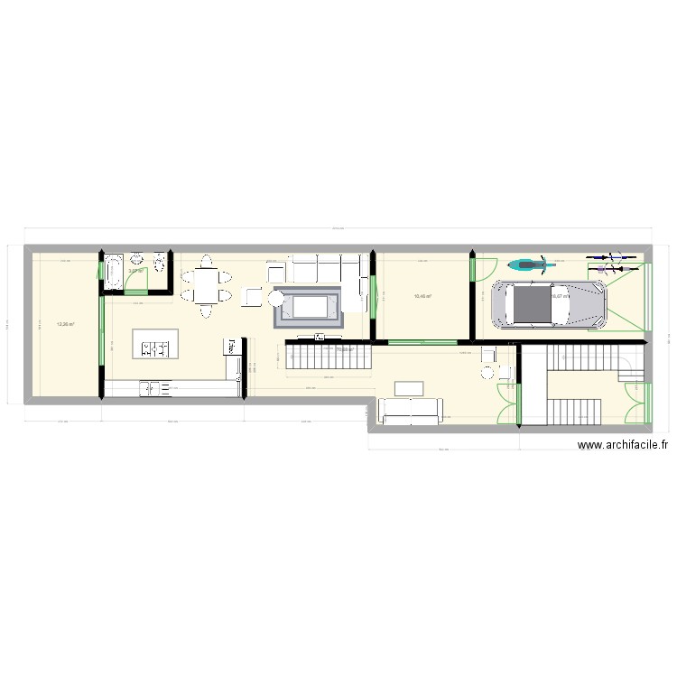 MY SHL. Plan de 5 pièces et 115 m2