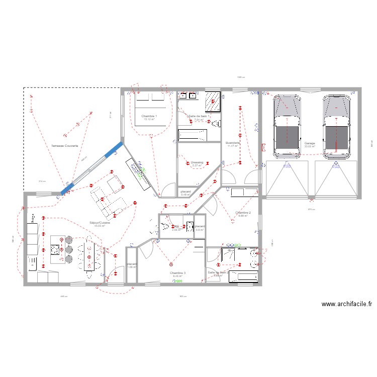 maison Gab & ju. Plan de 13 pièces et 147 m2