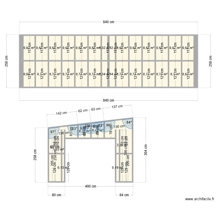 plan garage bois. Plan de 34 pièces et 23 m2