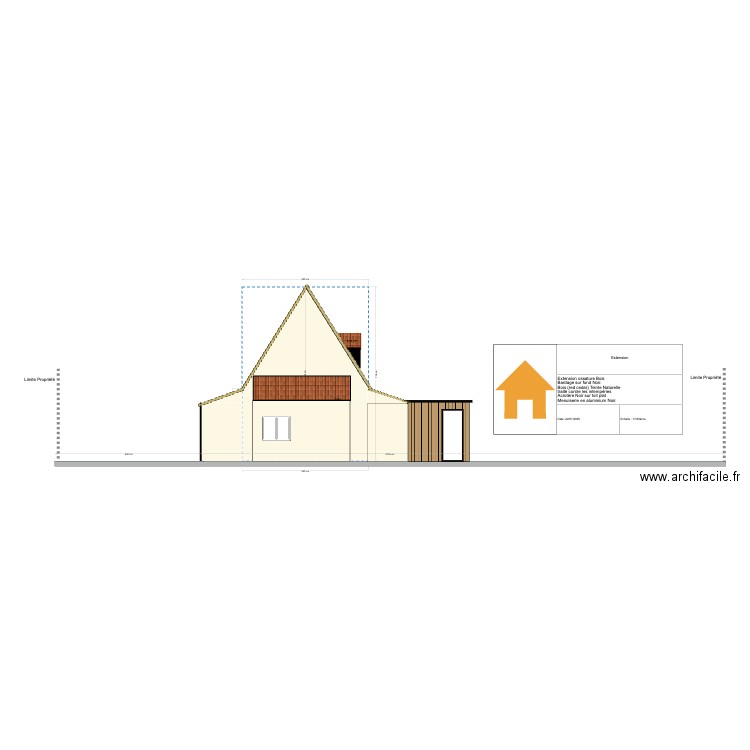 Plan facade NO. Plan de 0 pièce et 0 m2