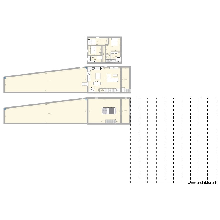 noel erika  project complet esquisse 2. Plan de 13 pièces et 396 m2