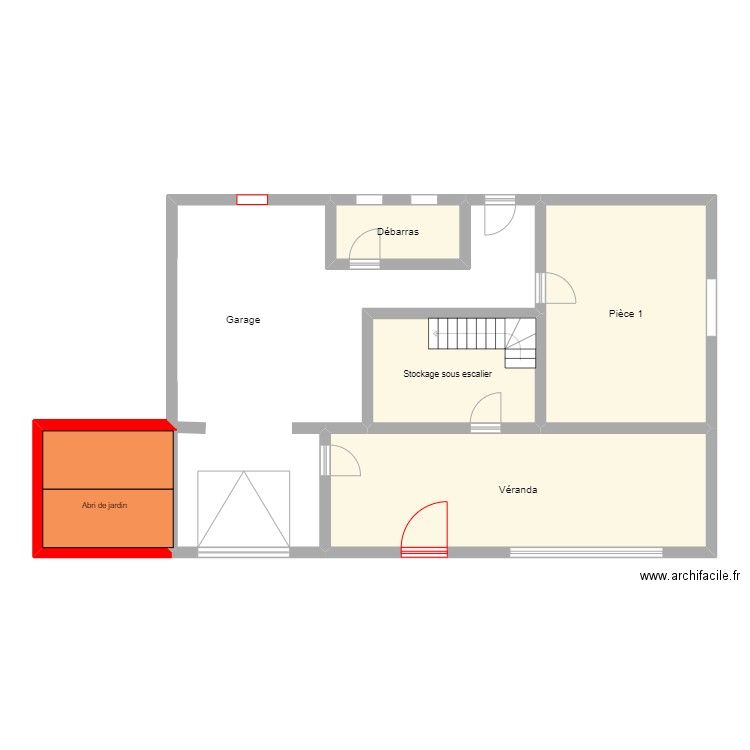 MAISON AVANT TRAVAUX. Plan de 5 pièces et 78 m2