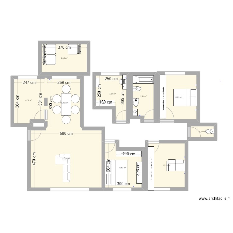 Otto-Hahn-Straße2. Plan de 10 pièces et 101 m2