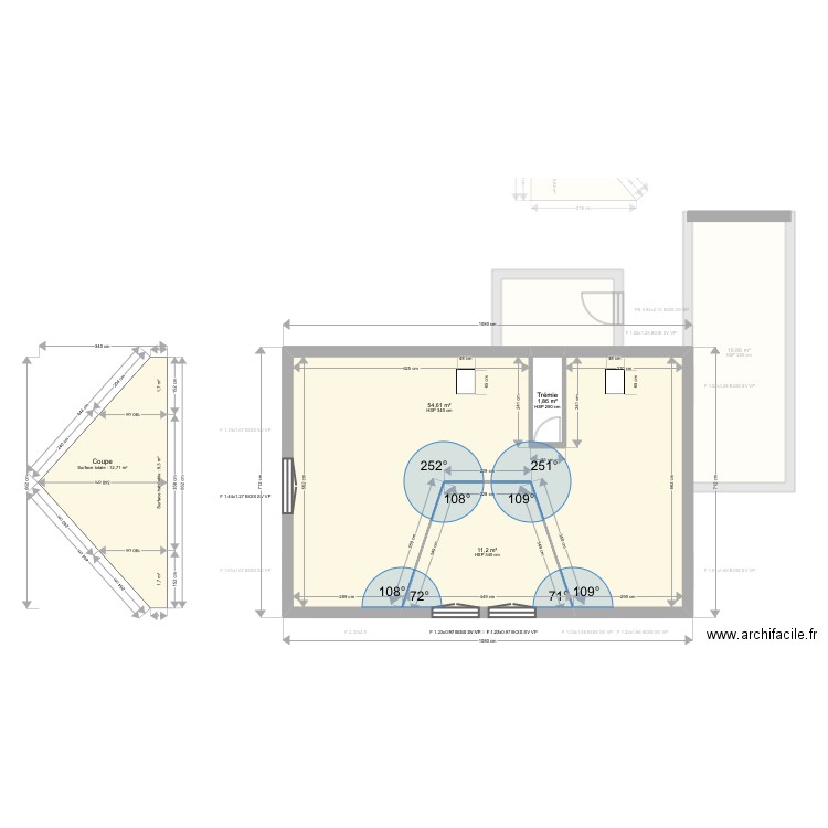 ML24014803. Plan de 9 pièces et 159 m2