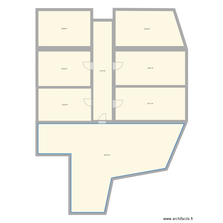 Cauquenes. Plan de 8 pièces et 244 m2