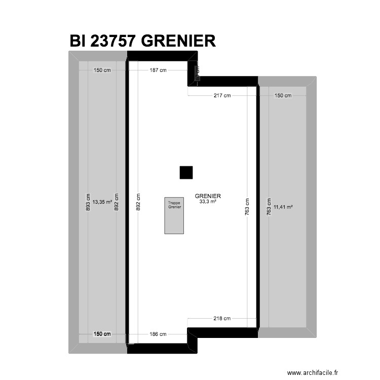 BI 23757. Plan de 23 pièces et 362 m2