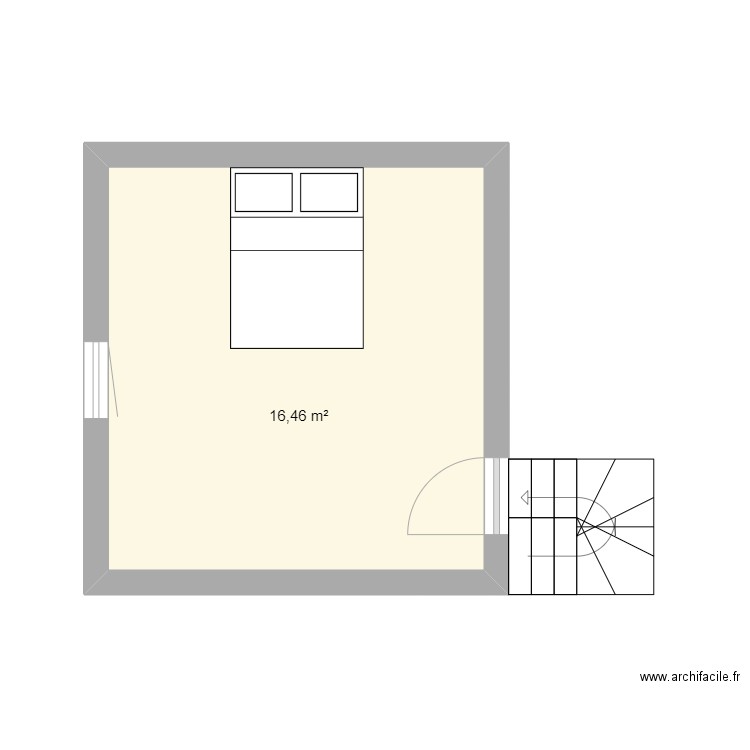 MAISON STE-ADRESSE SS-1. Plan de 1 pièce et 16 m2