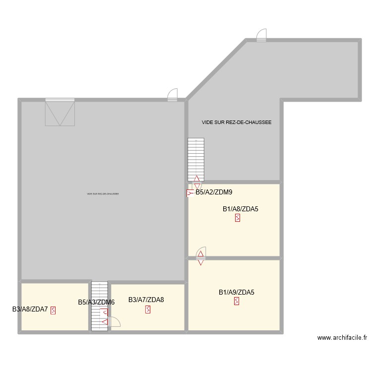 SOCLEMA ETAGE. Plan de 6 pièces et 438 m2