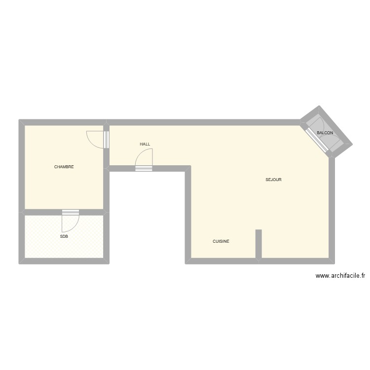 BORDIAU 16. Plan de 4 pièces et 69 m2