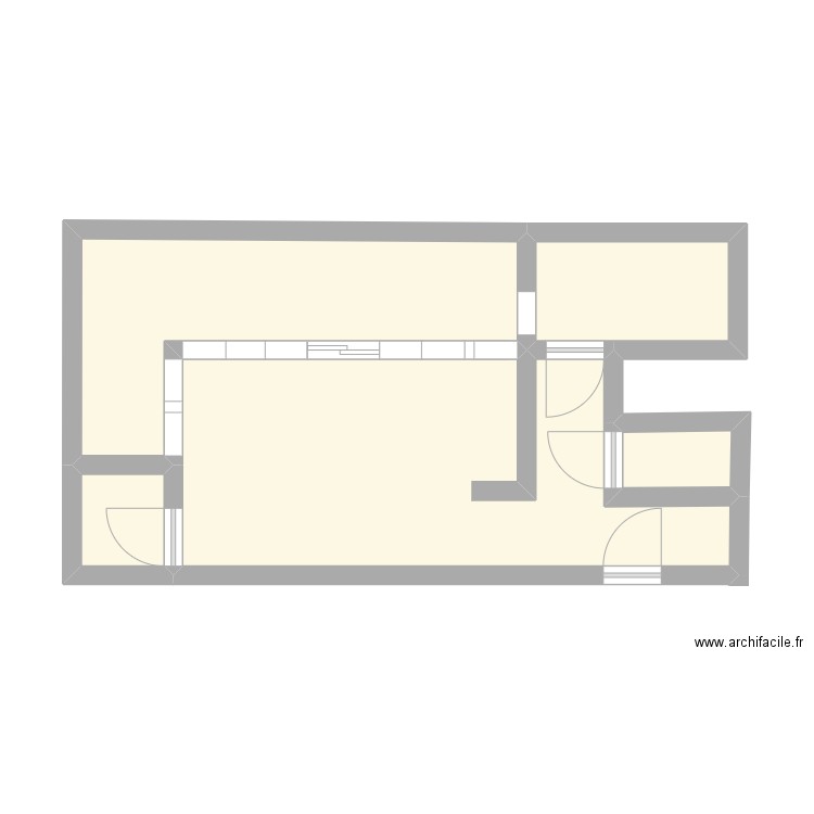 Ramberg - Musawi. Plan de 5 pièces et 34 m2