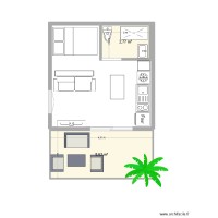 studio meublé 20m2